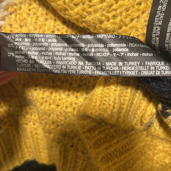 Zara Women’s Mohair Color Block Crewneck Sweater/ Knitwear, Small - Picture 5 of 5
